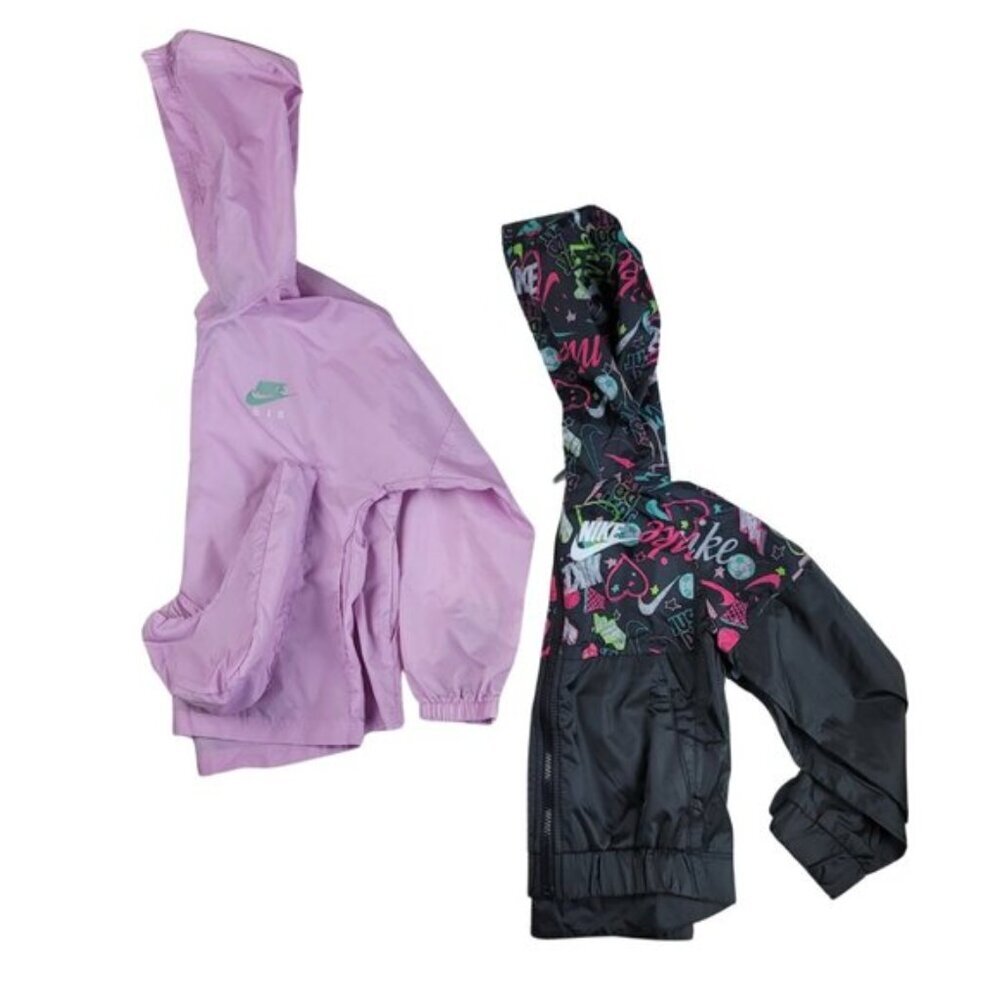 Nike Girls Windbreaker Packable Jacket Bundle Size 6X